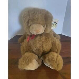 Mary Meyer Belly Bear Plush 13" Brown Stuffed Animal W/ Original Tag Vintage
